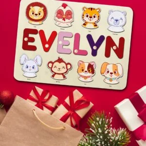 Custom handmade Name Puzzle | Animals