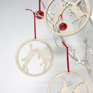 Boxing Hares Decoration