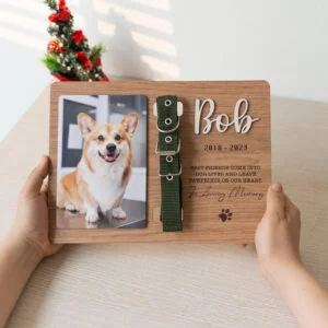 ForestBold - Memorial Pet Collar Frame, Pets Photo Print MP02