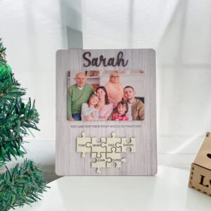 Wooden Puzzle Mom ,Family Mother's day Gift MD12