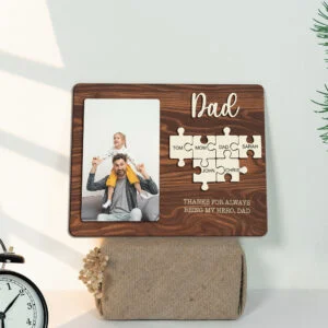 Dad Puzzle Sign Photo Frame, You Are The Piece That Holds Us Together FD11