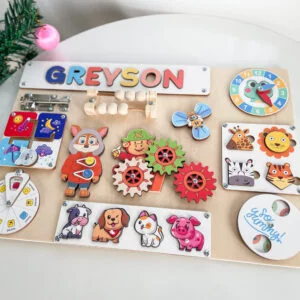Personalized Busy Board BBB23 Rainbow Version