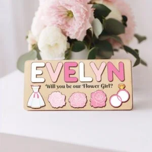 Personalized Flower Girl Proposal Gift