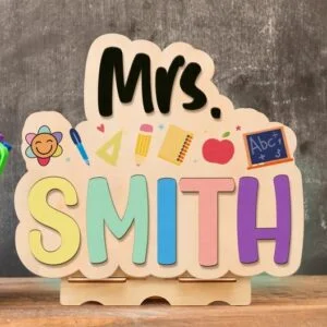 Personalized Teacher Desktop Name - End of School Gift