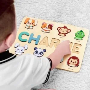 Animals Handmade Name Puzzle | Baby First Easter Present